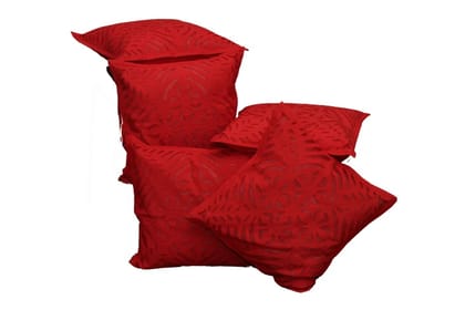 Tisser Applique cutwork cushion cover(set of 5)Size-16x16