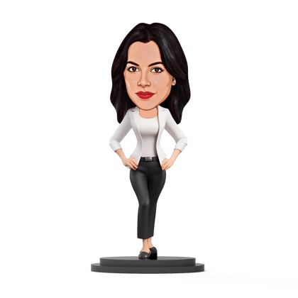Avatar Studio Personalized Gift for Friends, Sister, BFF, Girlfriend, Character Caricature Photo Frame Unique Design Customized Gift for Friends & Family (GIRL POSE - 3)-7 Inches