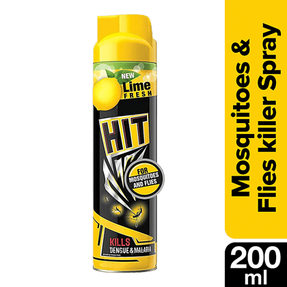 Hit Mosquito & Fly Killer Spray - Lime Fragrance, 200 Ml