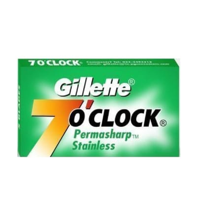 Gillette 7 O' Clock Permasharp Stainless Blade - Pack of 10