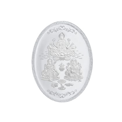Sri Jagdamba Pearls 20 Grams 99.9%  Gsl Oval  Silver Coin  by SRI JAGDAMBA PEARLS