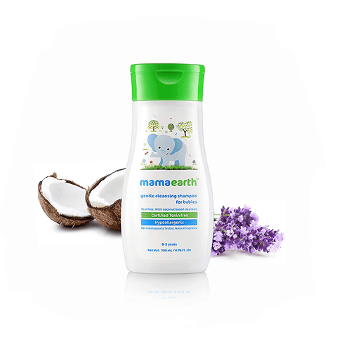 Mamaearth Gentle Cleansing Shampoo For Babies, 200 ml Bottle