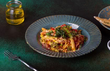 Chicken Penne Rosso With Sauteed Vegetables