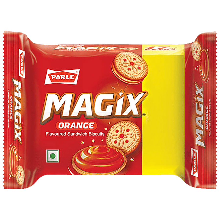 Parle Biscuits - Magix Kream Orange, 68 G Pouch