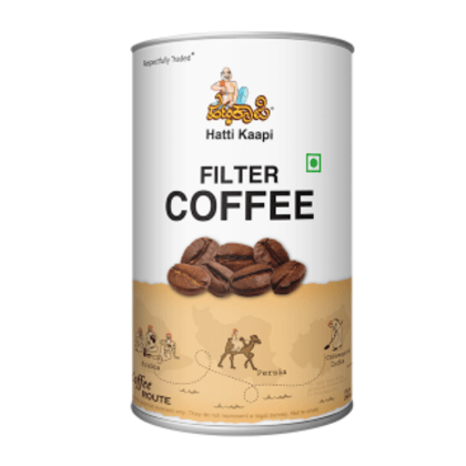 Hatti Kaapi Pure Filter Coffee Powder Made with 100% Robusta | Authentic Indian Filter Coffee
