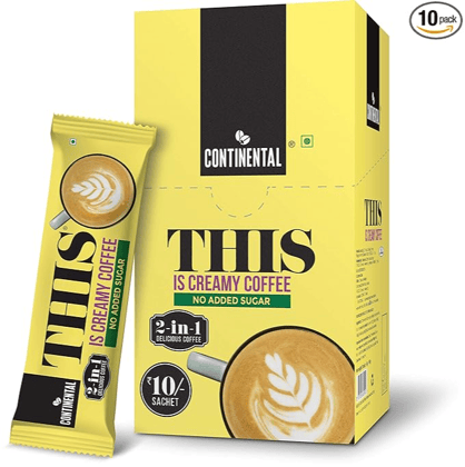 Continental THIS Creamy 2 in 1 Sugar Free Premix Instant Coffee