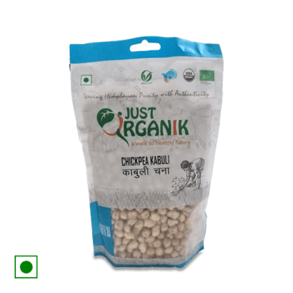 Just Organik Chickpea Kabuli Chana, 500 gm Pouch