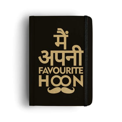 Mooch Hardcover Unruled Diaries A6 ��� Mein Apni Fa-BUFF CARTRIDGE