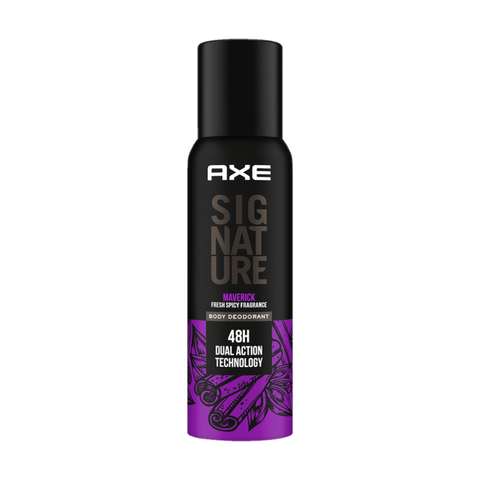Axe Signature Maverick Body Spray Deodorant - Fresh Spicy Fragrance, No Gas, For Men, 154 ml Bottle