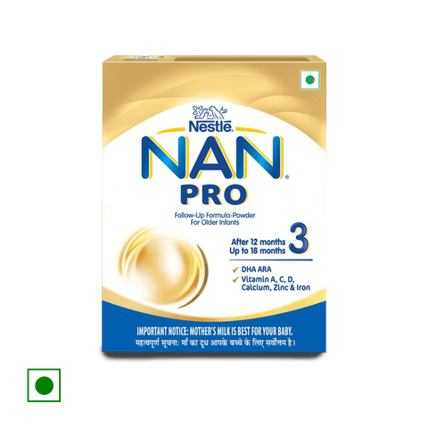 Nestle Nan 3 Follow Up Formula Powder for older infant, 400 gm Refill Pack