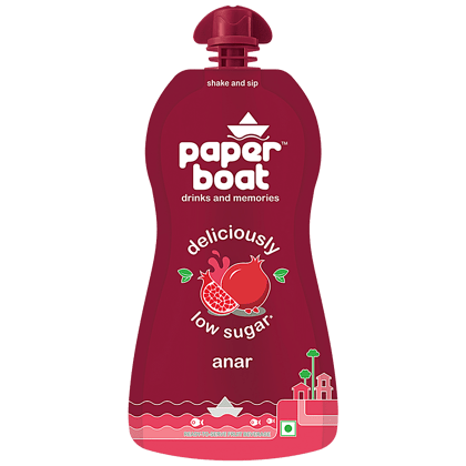 Paper Boat Anar/Pomegranate Juice - Low Sugar, 200 Ml(Savers Retail)