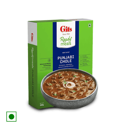Gits Ready Meals Heat & Eat, Punjabi Chole, 300 gm Box