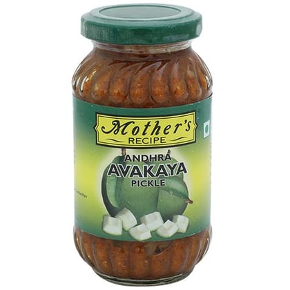 Mother's Recipe Pickle - Andhra Avakaya With Garlic, 300 gm Jar