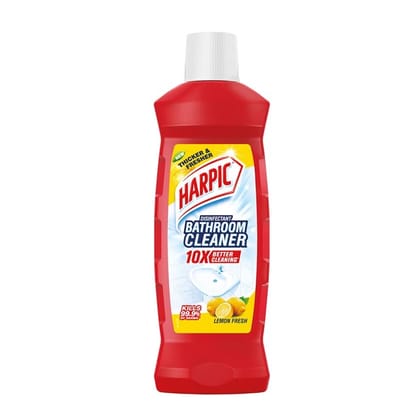 Harpic Disinfectant Bathroom Cleaner Liquid, Lemon - 500Ml