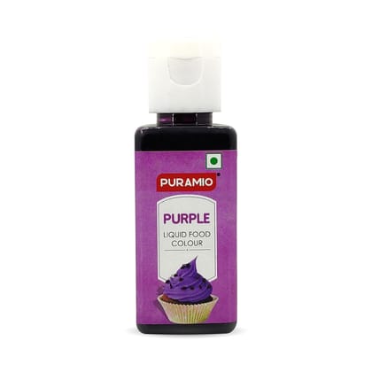 Puramio Liquid Food Colour - Purple, 50 ml