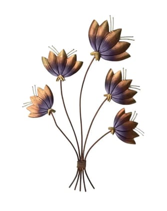 Colorful Flowers Bunch Wall Decor, 20 Inch x 12 Inch