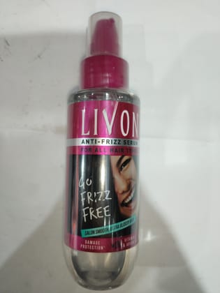 Livon Anti-frizz serum Vitamin e & argan oil damage protection 