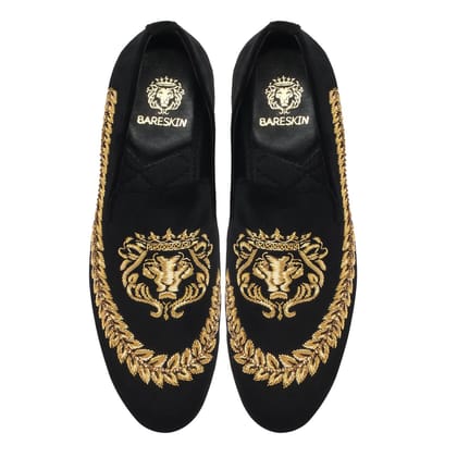 Golden Lion zardosi Slip-On shoes With stem design-40/6