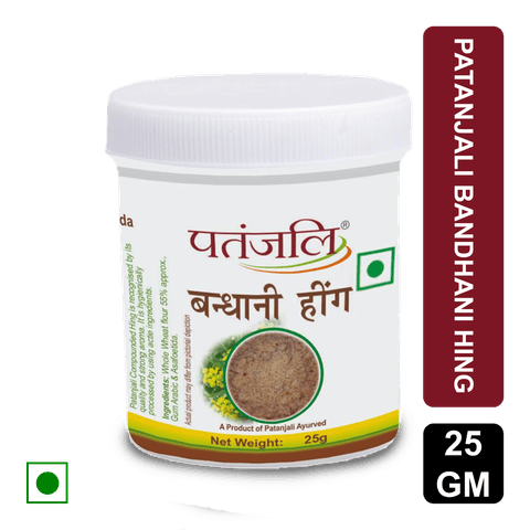 Patanjali Bandhani Hing, 25 gm Pack