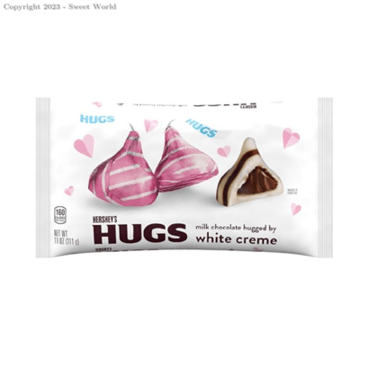 Hershey's Hugs Milk Chocolate Hugged by White Cream - Imported