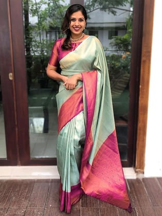 Ethnic Woven Design Zari Banarasi Saree
