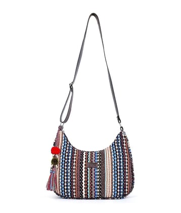 CYW Hobo Bag Canvas Set of 1 ( Multicolor ) - Multicolor