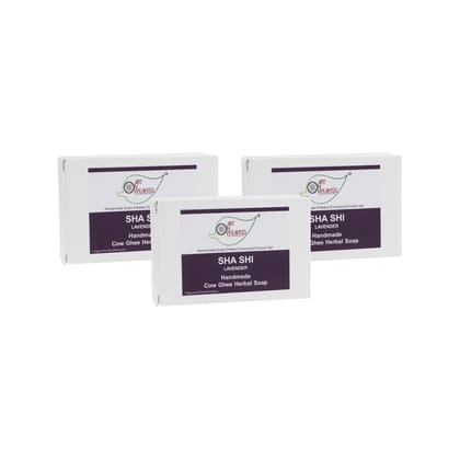 Artnweavess Lavender Cow Ghee Herbal Soap, 100 gm - Pack of 3