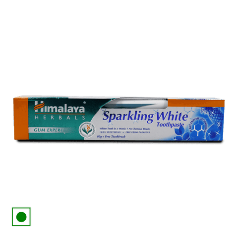 Himalaya Sparkling White Toothpaste, 80 gm Box