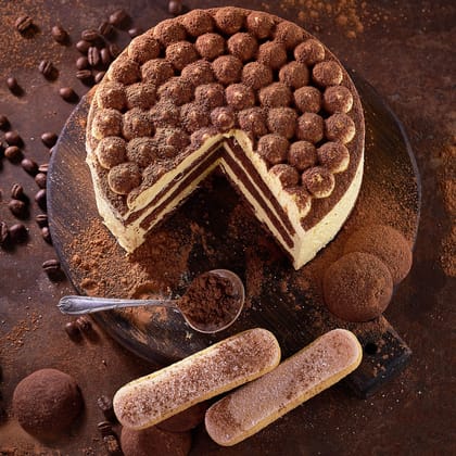 Rich Coffee Cream Cake 1 Kg Eggless
