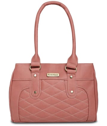 Fostelo Rose Gold PU Shoulder Bag - Rose Gold