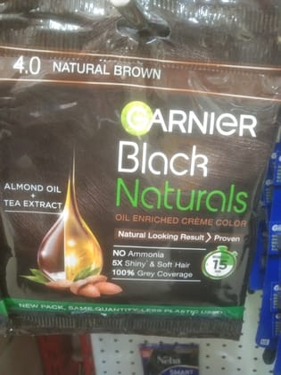 4.0 natural brown garnier Black Naturals 