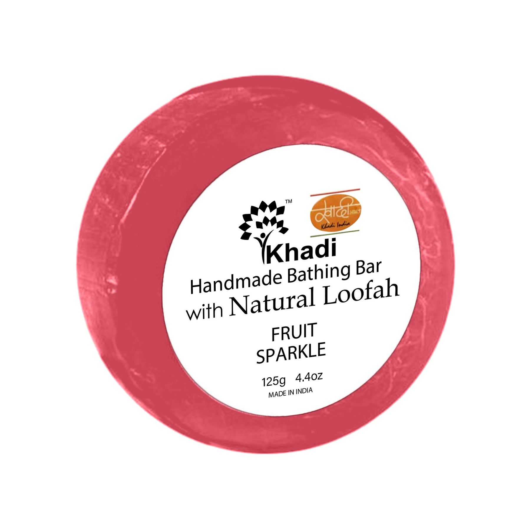 FRUIT SPARKLE LOOFAH SOAP  - 125G . (Set Of 6 Pcs)-125 G