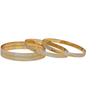 Somil Gold Bangle Set ( Pack of 4 ) - None