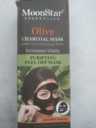 Moon star olive charcoal mask
