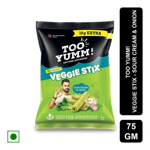 Too Yumm! Veggie Stix Sour Cream & Onion, 75 gm Pack
