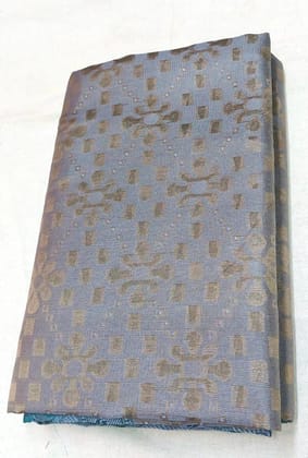 AFSARA SAREES Traditional Art Silk Saree With Blouse Piece (Sky Blue and Grey)