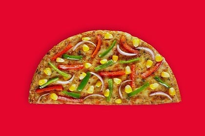 Corn Veggie Delight Semizza (Half Pizza)(Serves 1) __ Semizza (Half Pizza)
