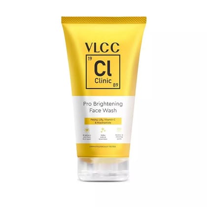 VLCC Clinic Pro Brightening Face wash - 150 ml - Vitamin C, Niacinamide, Peony & Lily