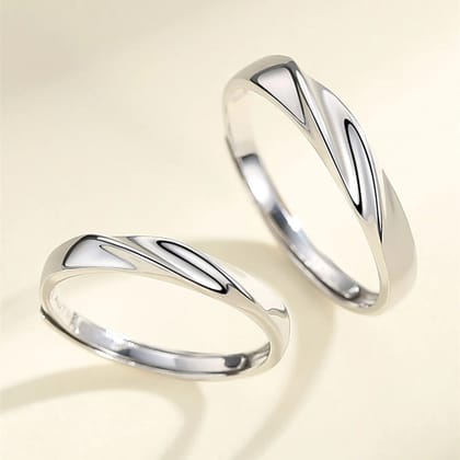 Silver Couples Rings Silver Gift For Couples on Anniversary