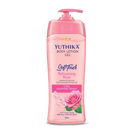 Yuthika Body Lotion Gel Refreshing Rose 100ml, Gel Body Lotion for Summer, Winter Rose Body Lotion Moisturizer