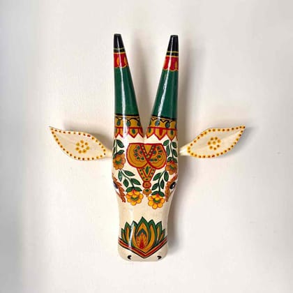 Ivory Cow Wall Decor Handpainted