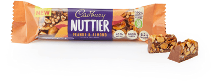 Cadbury Nuttier Peanut And Almond, 40 gm