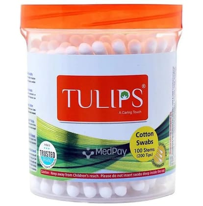 Tulips Cotton swabs