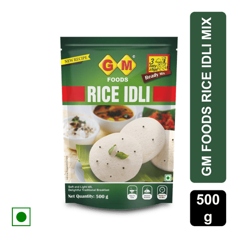 GM Foods Rice Idli Mix, 500 gm Pouch