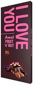 Amul Fruit N Nut I Love You Chocolate Bar 150 GRAM
