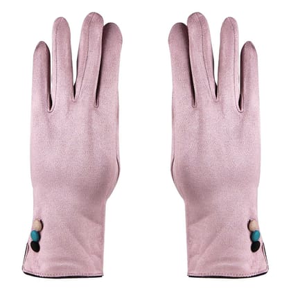 Designer Winter Gloves For Women - Purple