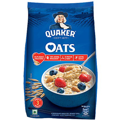 Quaker Oats - Natural Wholegrain, Nutritious Breakfast Cereals, Dalia Porridge, Easy To Cook, 400 g Pouch