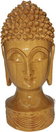 Bharat Traders Wooden Buddha Face - 3