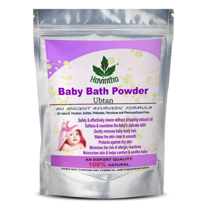 Havintha Baby Bath Powder for Removes Baby Body Hair and Skin Clear & Smooth  (227 g)-Pack of 1