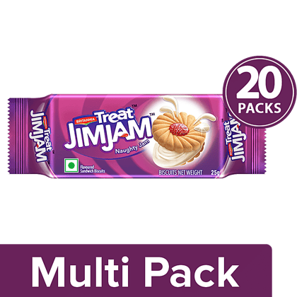 Britannia Treat - Jim Jam Biscuits, 20x25 g Multipack